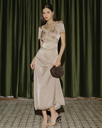 Kayısı Dantelli Tunik Maxi Dresses