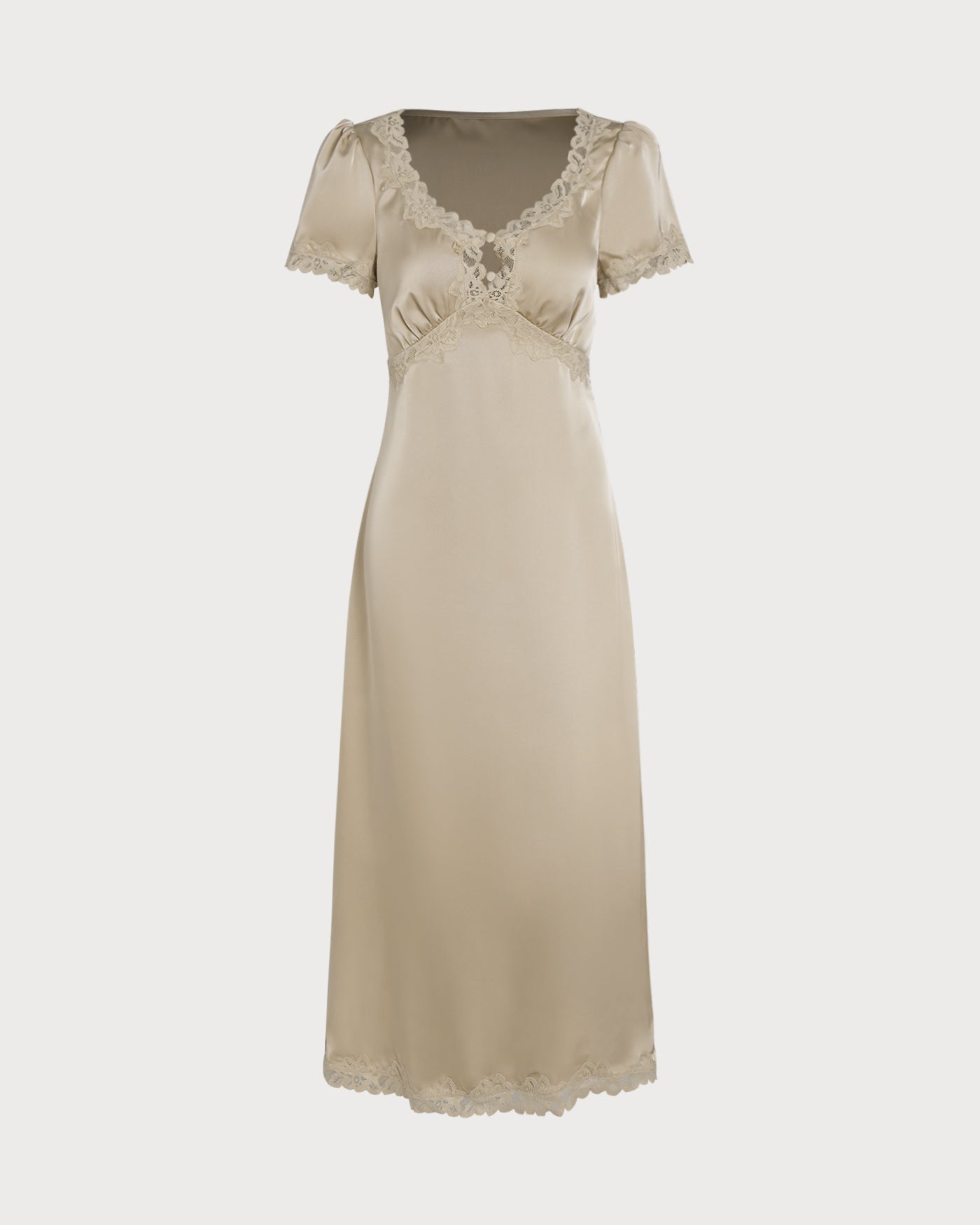 Kayısı Dantelli Tunik Maxi Dresses