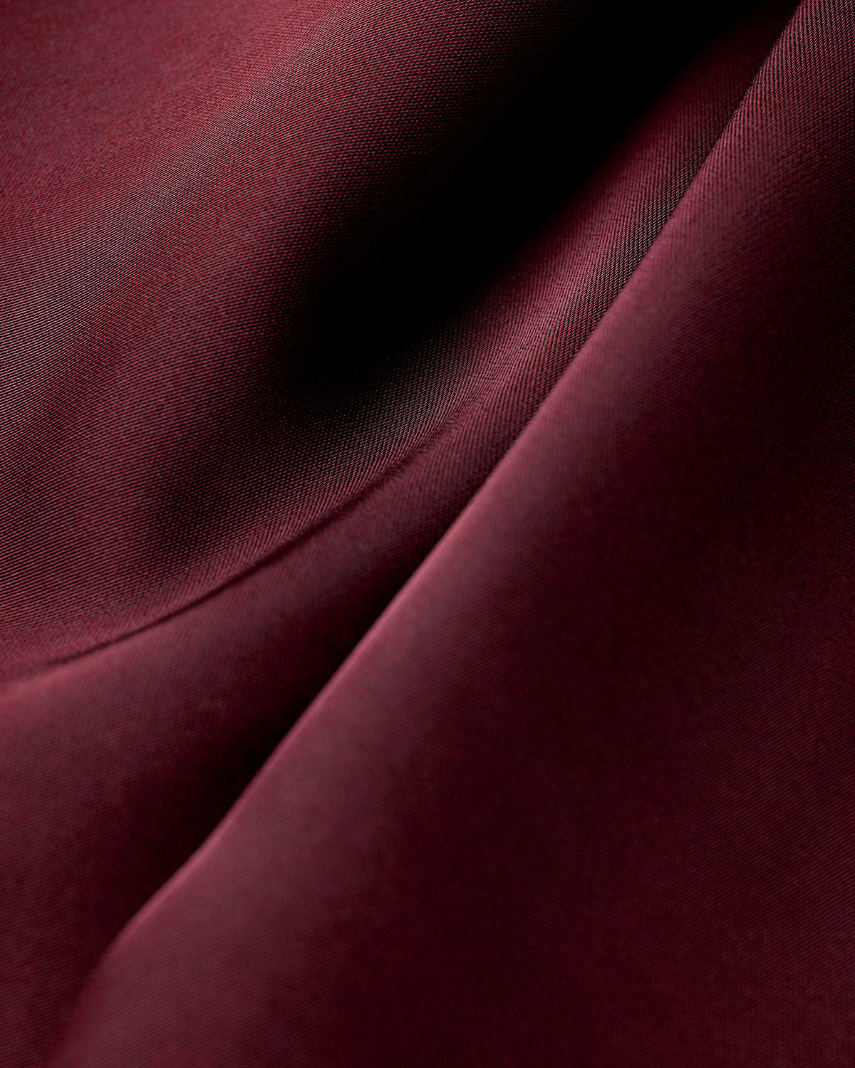 Bordo Saten A Kesim Slip Maxi Elbise