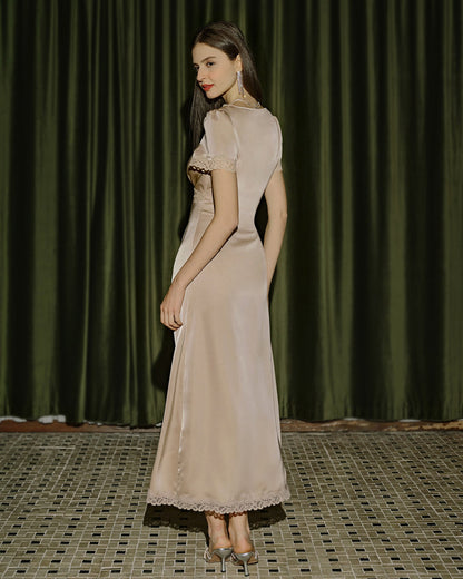 Kayısı Dantelli Tunik Maxi Dresses