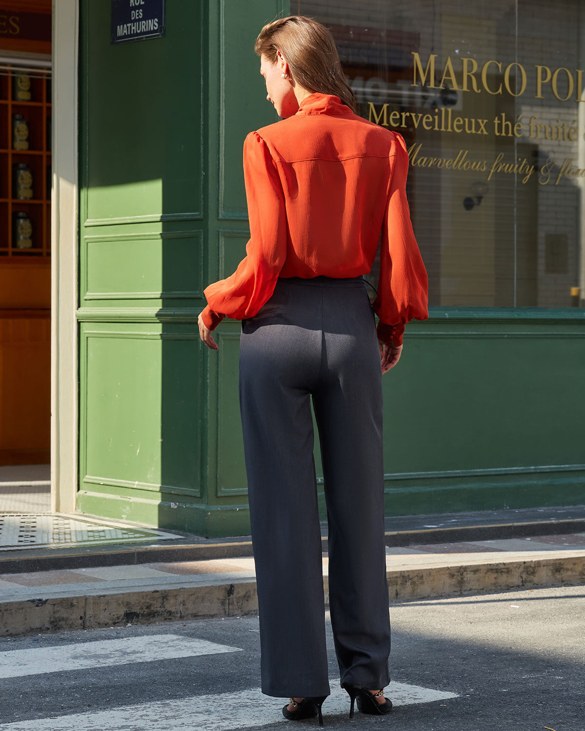 Gri Normal Bel Günlük Düz Paça Pantolon