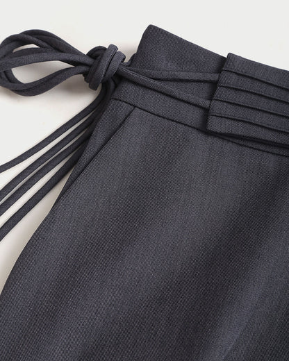Gri Normal Bel Günlük Düz Paça Pantolon
