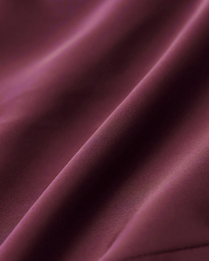 Bordo Saten Bluz