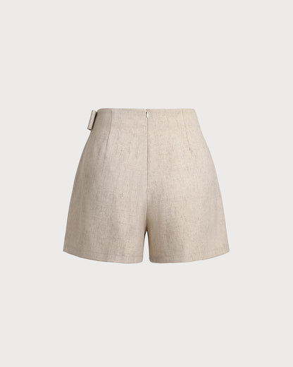Haki Büzgülü A Kesim Skort